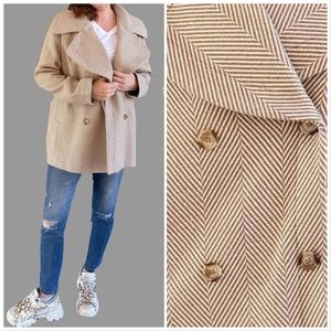 NWT Herringbone coldwater creek coat